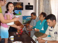 before leaving to Bangkok